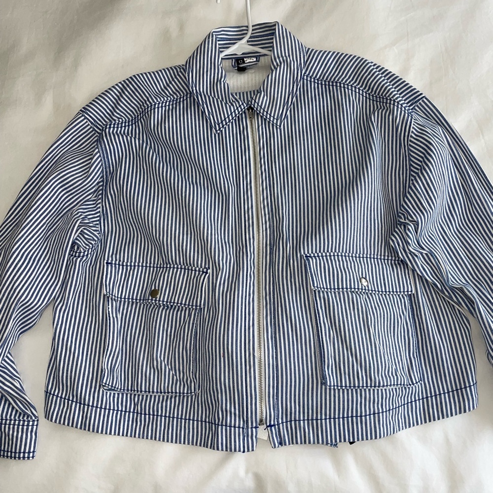 H&M Striped Jacket + Pants Set